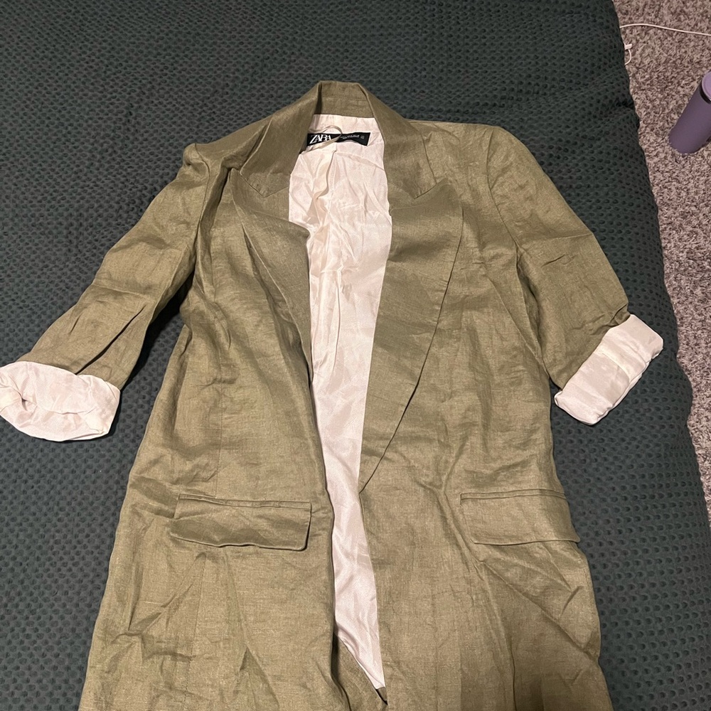 Zara Sage Green Women's Blazer